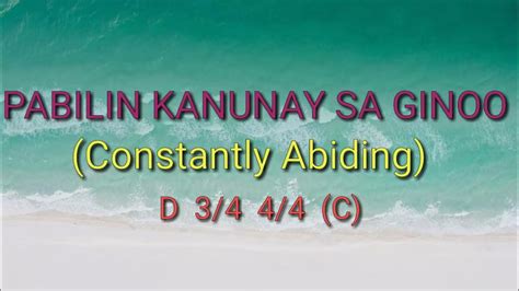 pabilin kanunay sa ginoo lyrics|PABILIN KANUNAY SA GINOO piano accompaniment with lyrics.